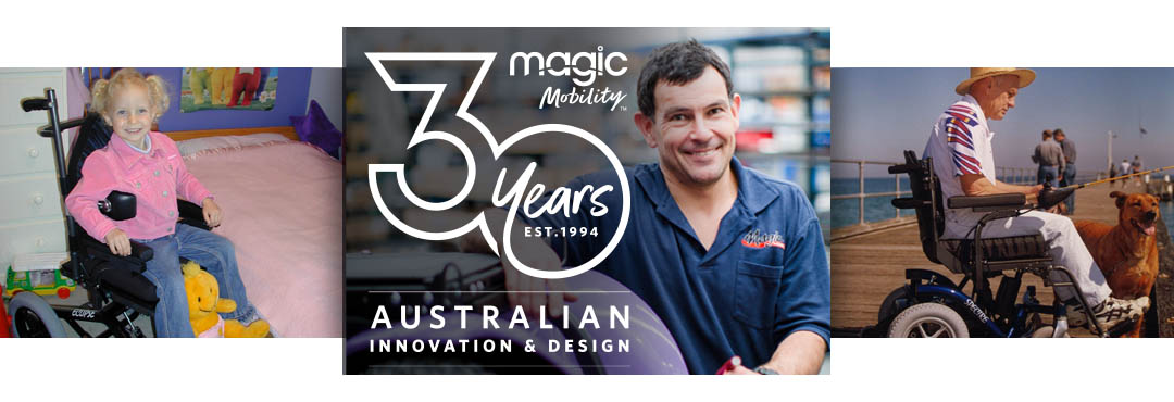 Driven by our passion for enabling user aspirations, 30 years of Magic Mobility innovation have delivered a world-leading range of go-anywhere powerchairs that can be affordably tailored to fit every user’s life choices