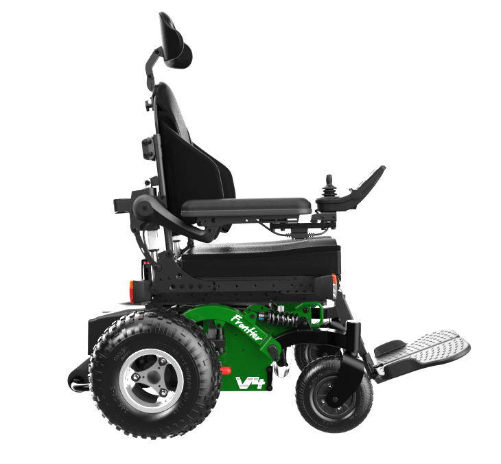 V4 RWD offroad black silver wheelchair